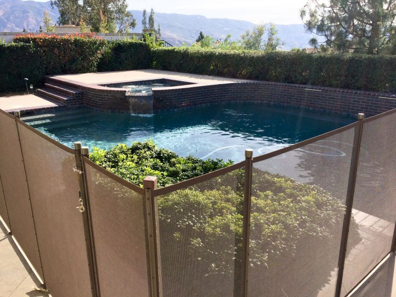 Removable Mesh Fence Around Pool